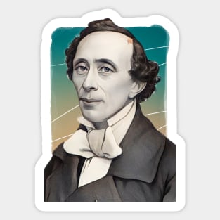 Danish Writer Hans Christian Andersen Sticker